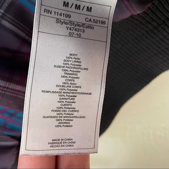 ROXY Puffer Winter Jacket w. Cable Knit Collar - M - Picture 6 of 10